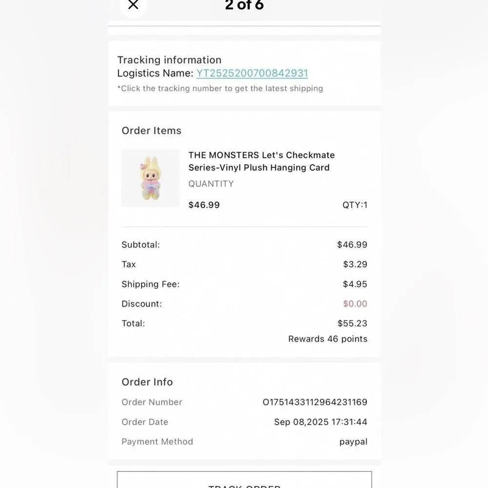 POP MART  THE MONSTERS Let's Checkmate Series Plush Labubu SEALED - US SELLER - Picture 2 of 6